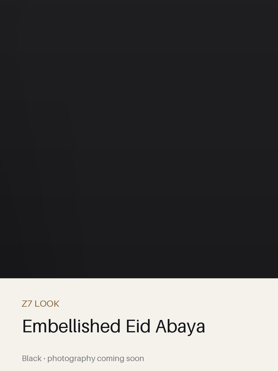 Embellished Eid Abaya in Black