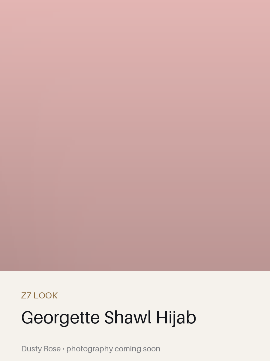 Georgette Shawl Hijab in Dusty Rose