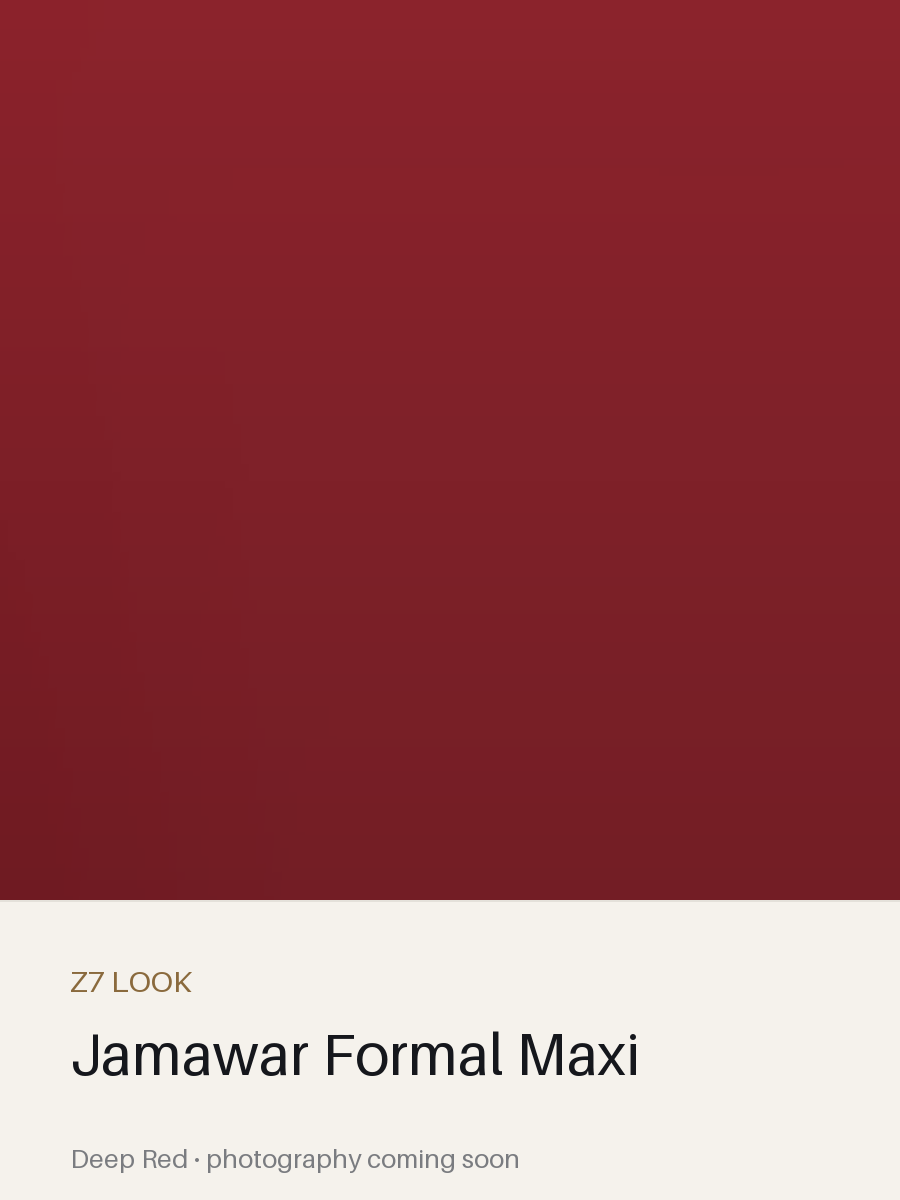 Jamawar Formal Maxi in Deep Red