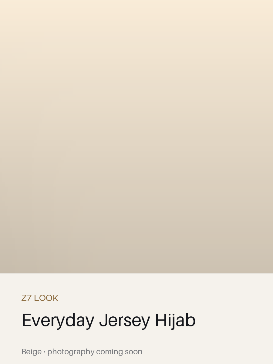 Everyday Jersey Hijab in Beige